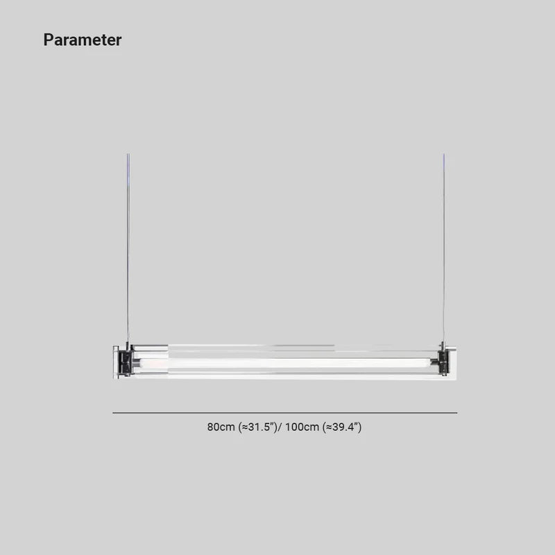 Linear Metal Minimalist Durable Pendant White Light