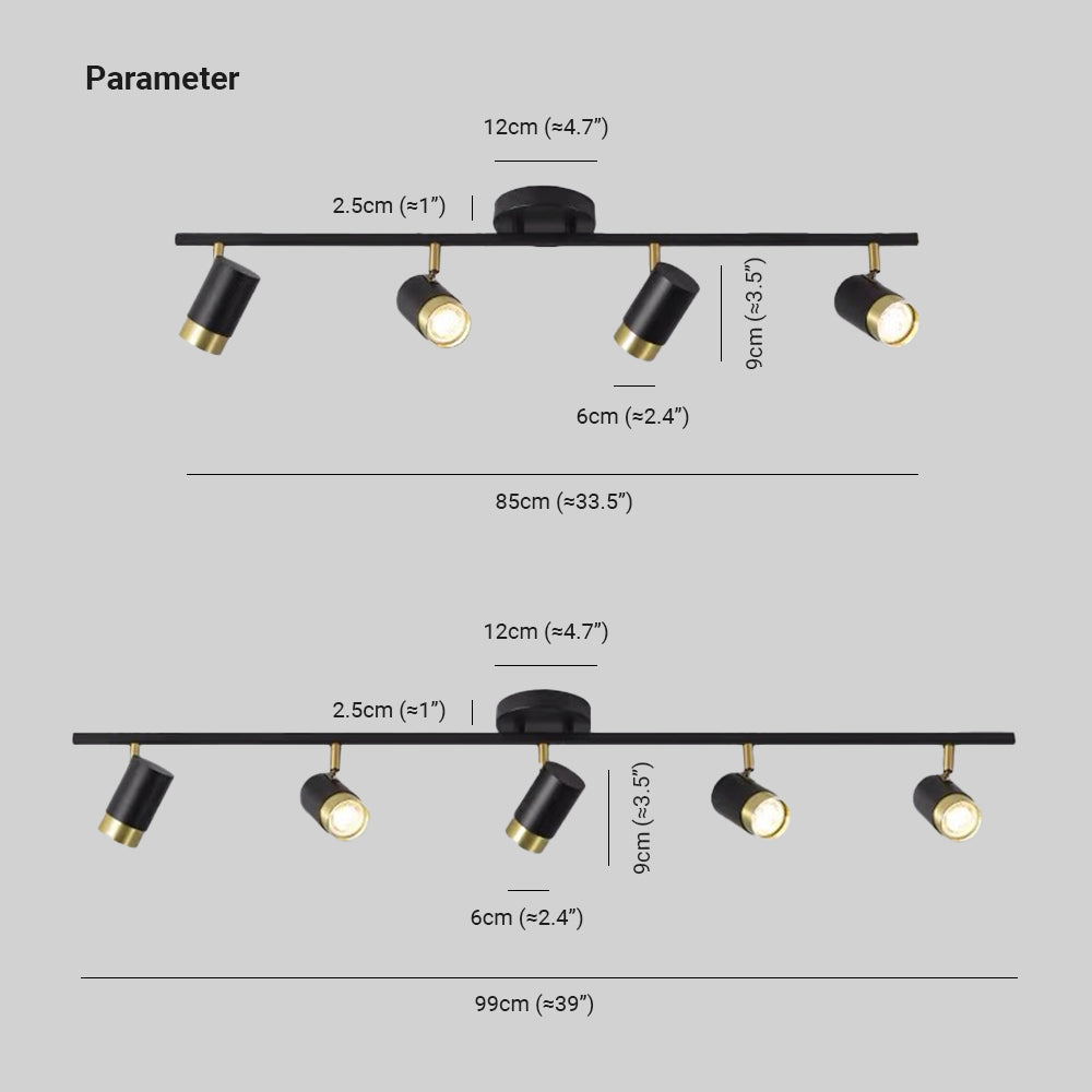 Ceiling Light SemiFlush Head 4/5 Auralis Switchable Temperature Colour