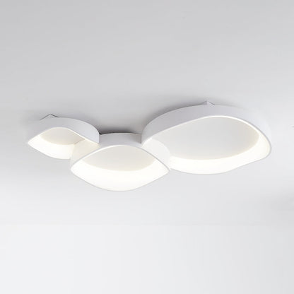 Ceiling Light Elegant Flush Mount Wave For Living Room And Bedroom