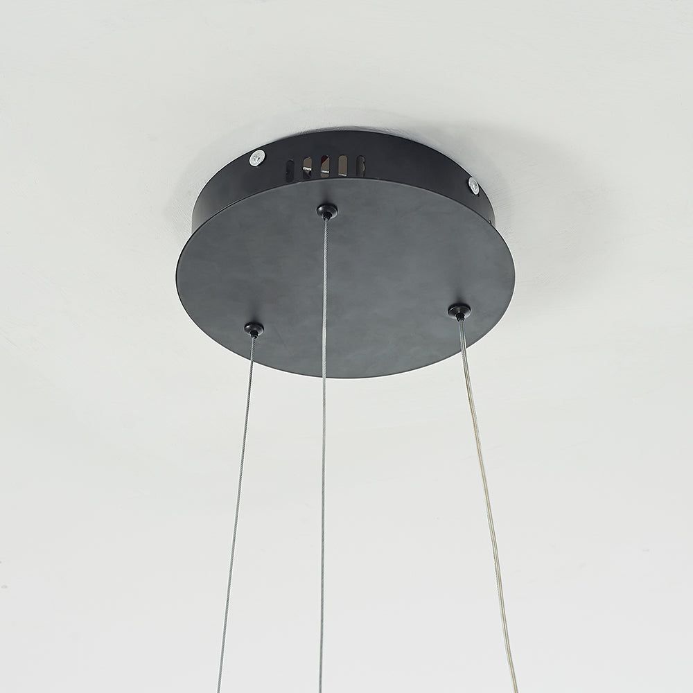 Modern Linear Pendant Light With Soft Glow For Dining