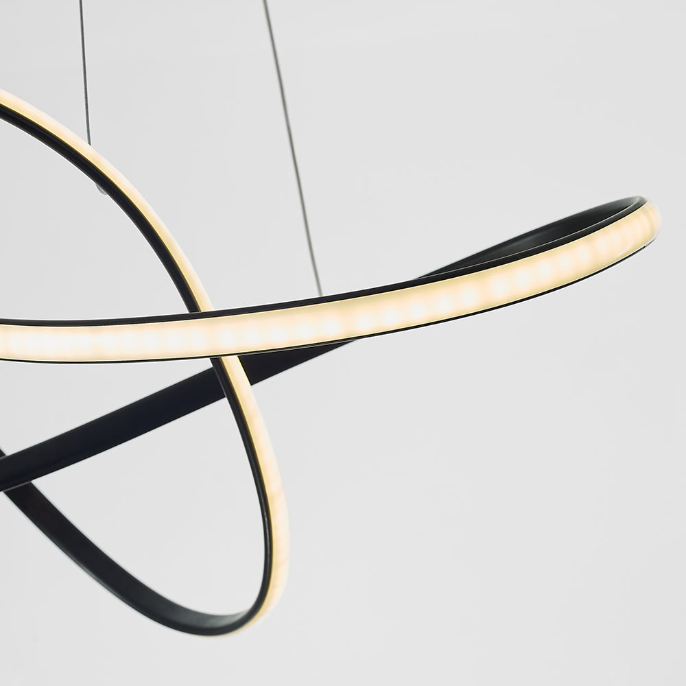 Modern Linear Pendant Light With Soft Glow For Dining