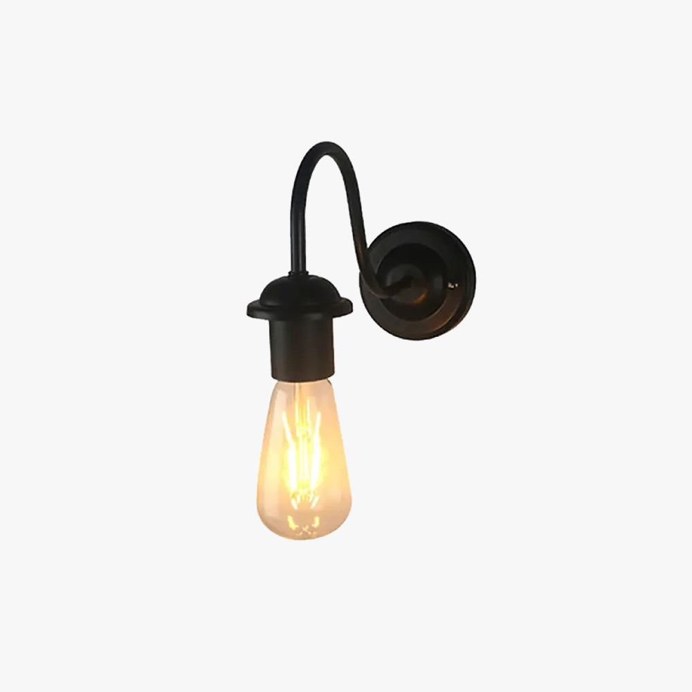 Porch And Garden Outdoor Wrought Iron Wall Lantern