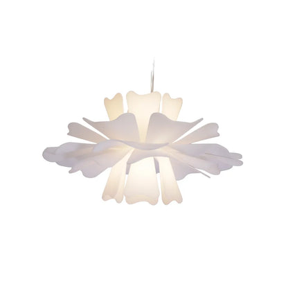 Warm White Glow Pendant Elegant Floral Light With