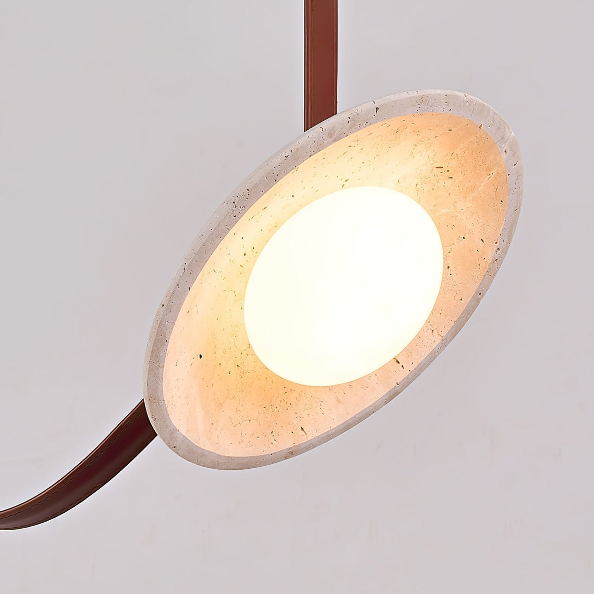 Subtle Ambience Travertine Pendant Light Cluster