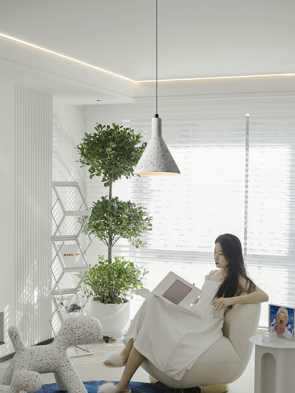 Pendant Light For Warm Ambience Minimalist Cement
