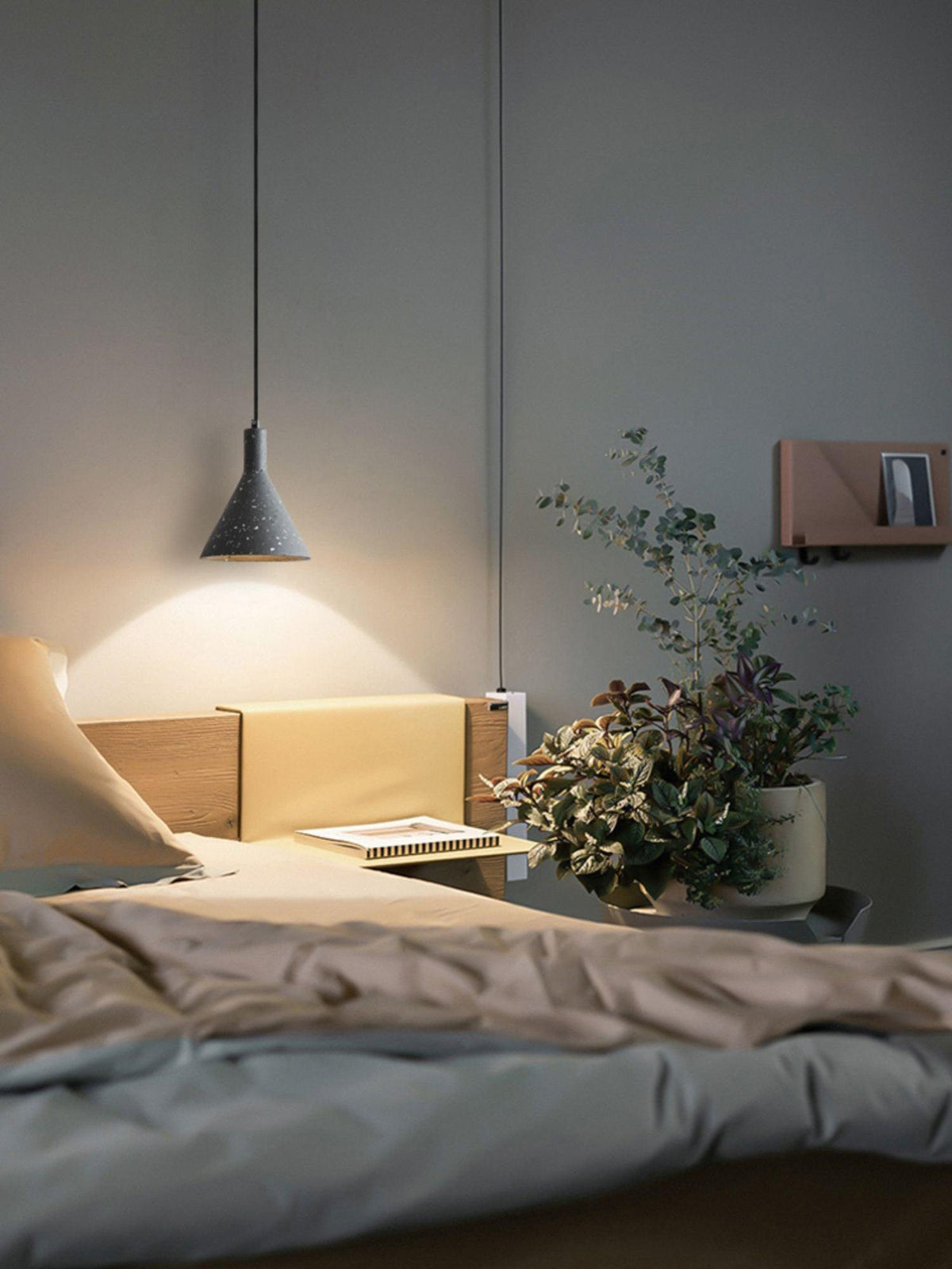 Pendant Light For Warm Ambience Minimalist Cement