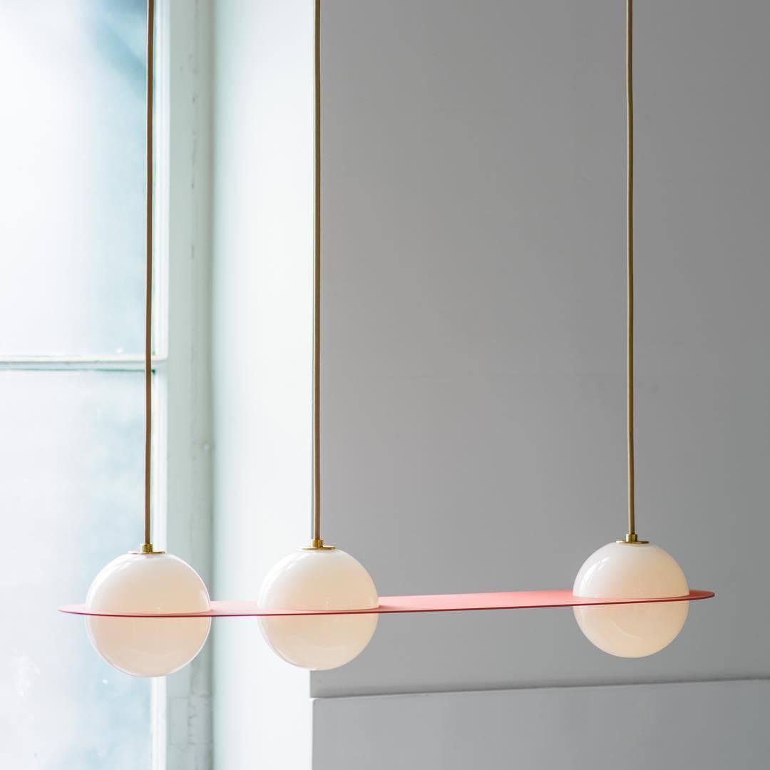 Adjustable Height Black Glass Pendant Lamp Selan