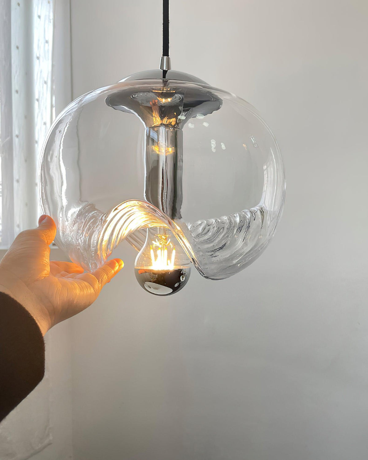Three Heads Glass Pendant Light For Ambient Glow