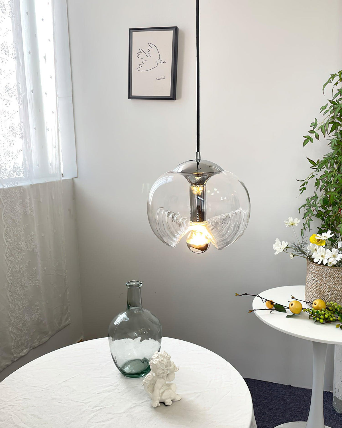 Three Heads Glass Pendant Light For Ambient Glow