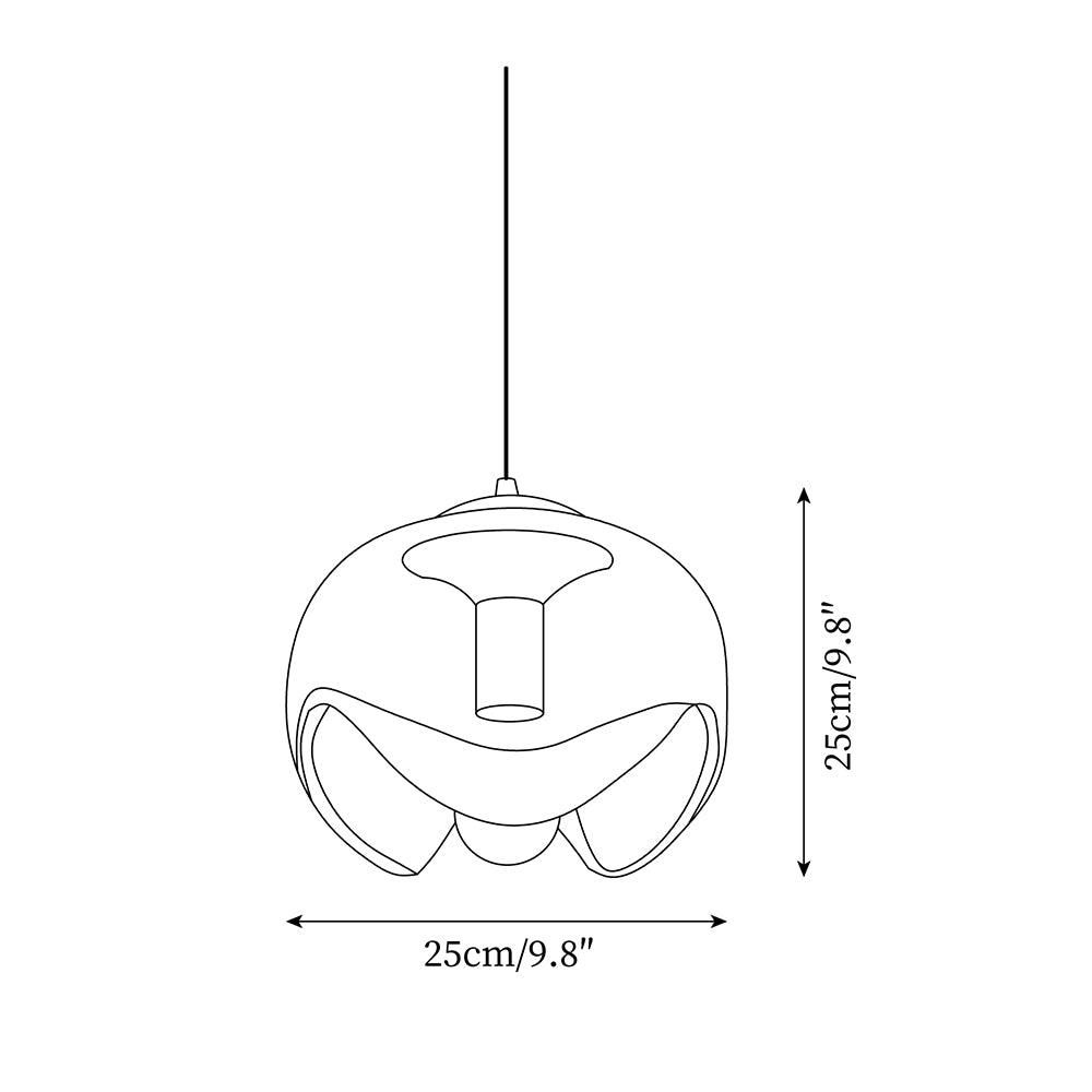 Three Heads Glass Pendant Light For Ambient Glow