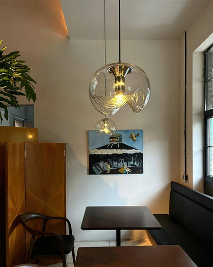 Three Heads Glass Pendant Light For Ambient Glow