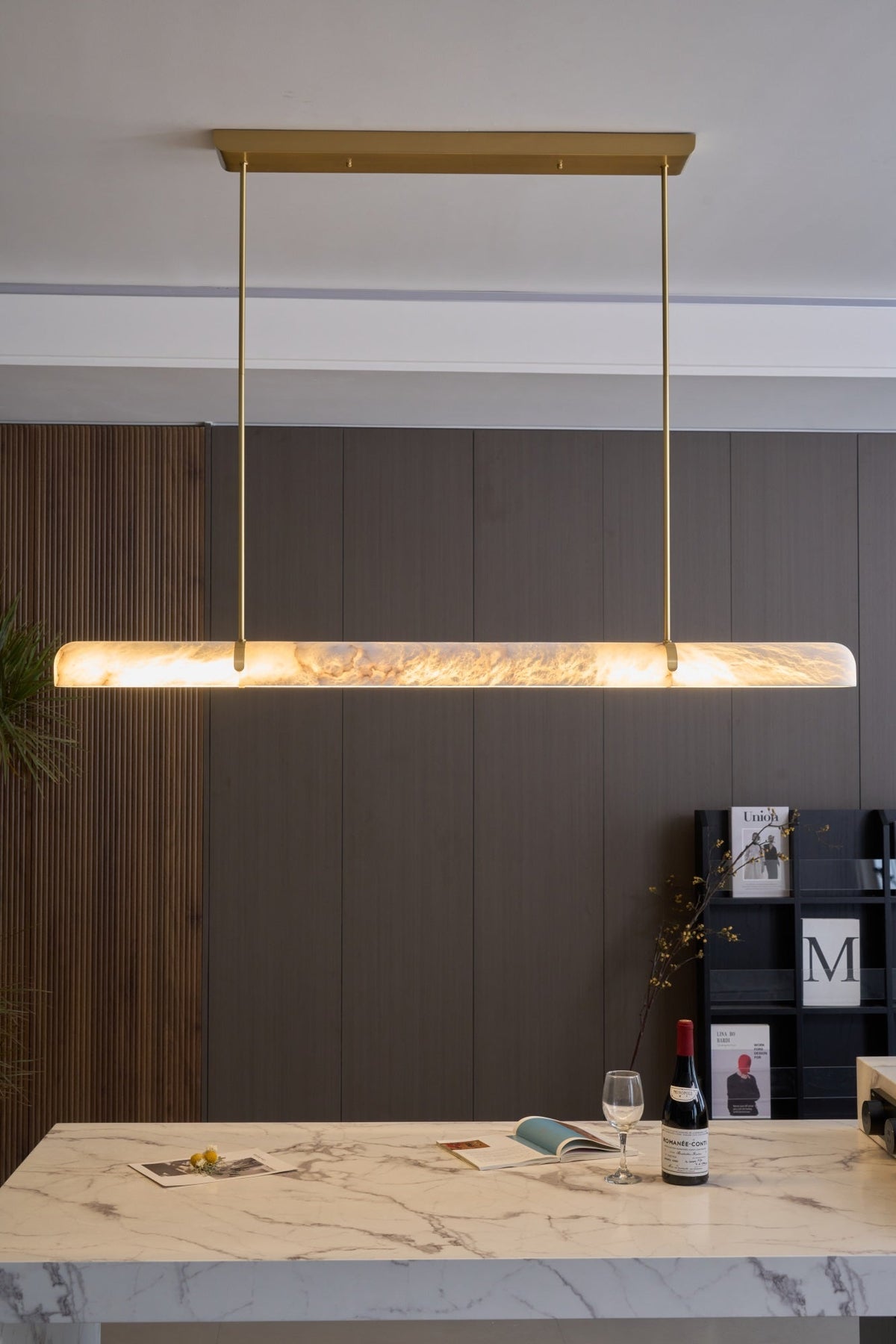 Adjustable Color Temperature Alabaster Pendant Light