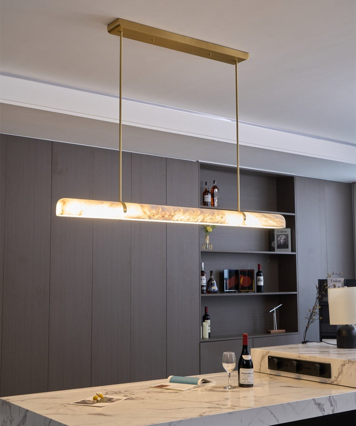 Adjustable Color Temperature Alabaster Pendant Light