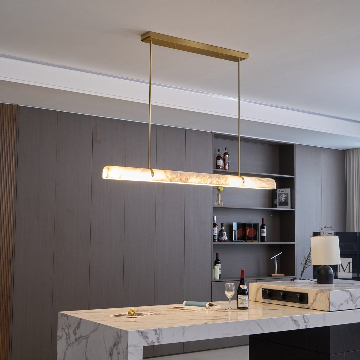 Adjustable Color Temperature Alabaster Pendant Light