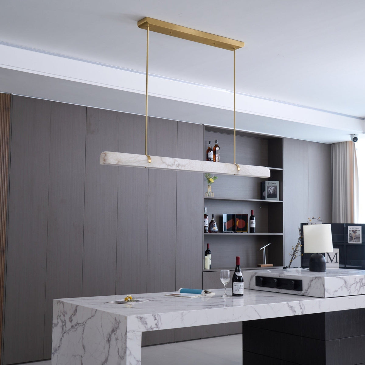 Adjustable Color Temperature Alabaster Pendant Light