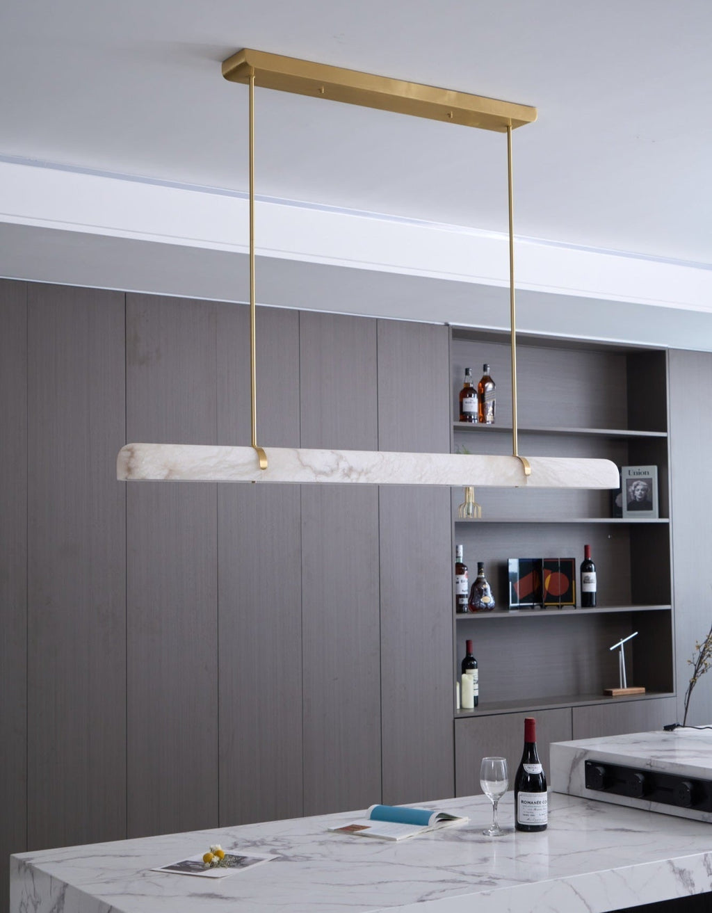 Adjustable Color Temperature Alabaster Pendant Light