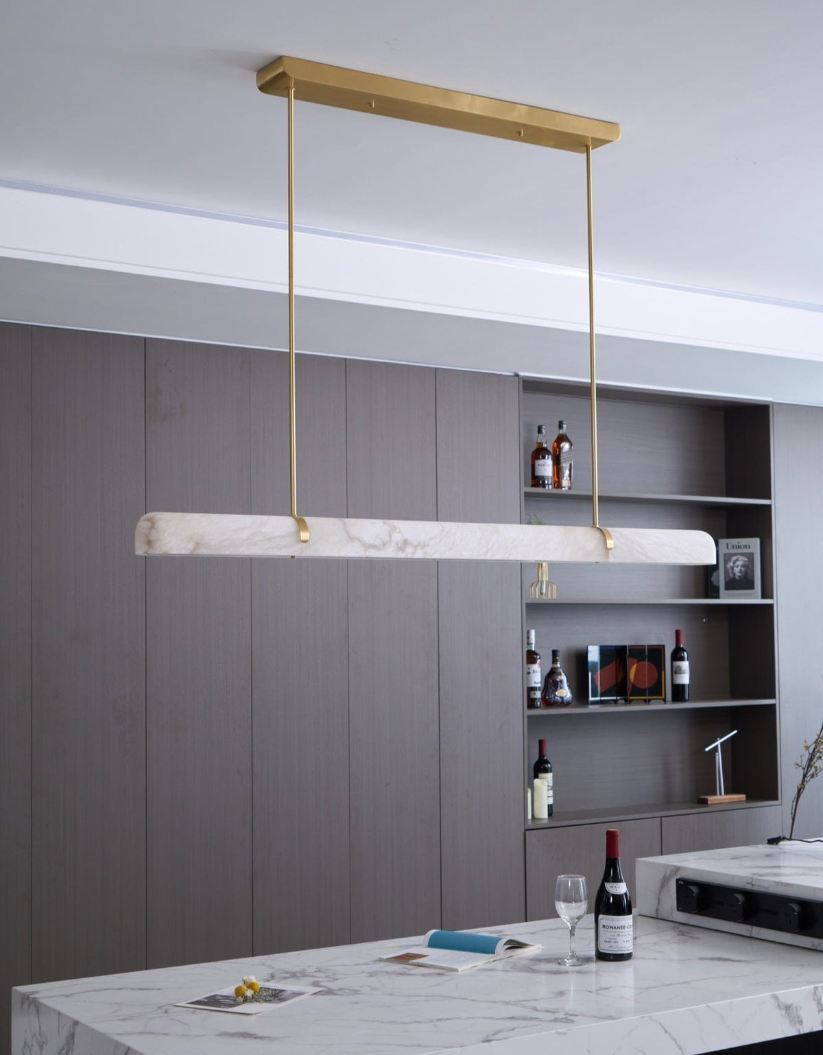 Adjustable Color Temperature Alabaster Pendant Light