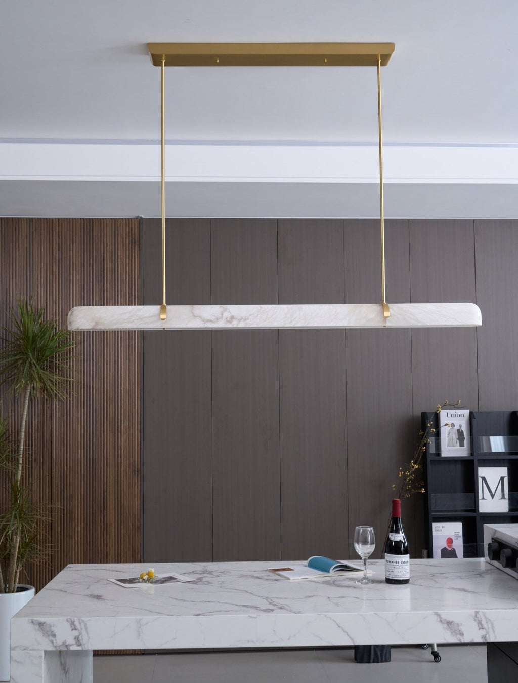 Adjustable Color Temperature Alabaster Pendant Light