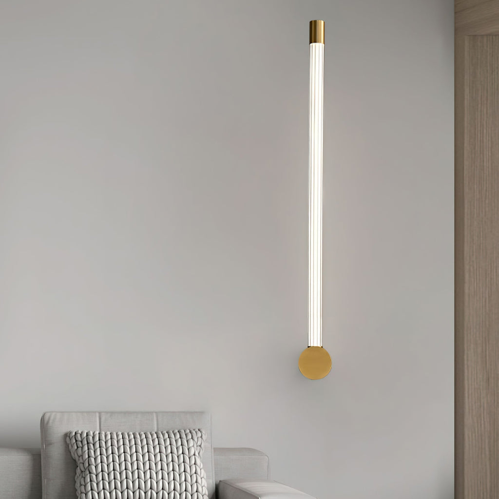 Copper Finish Aster Linear LED Wall Light