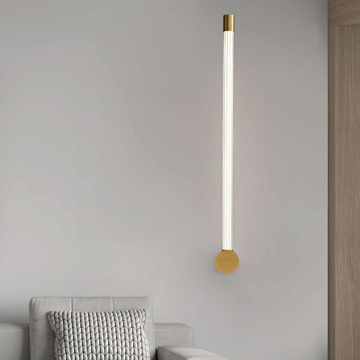 Copper Finish Aster Linear LED Wall Light