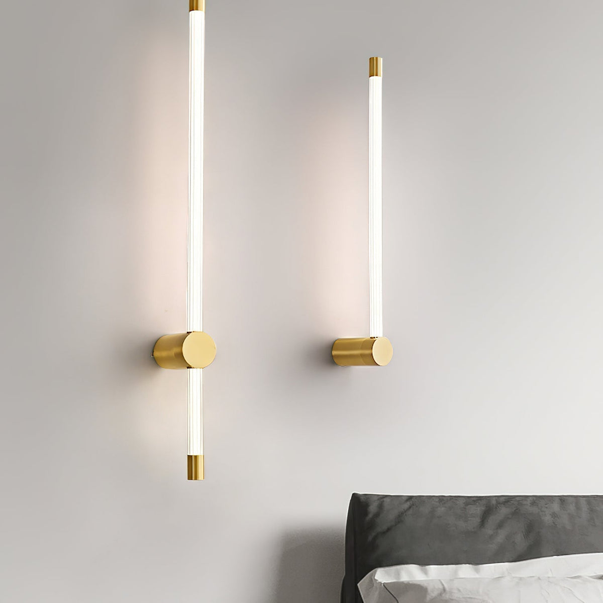 Copper Finish Aster Linear LED Wall Light