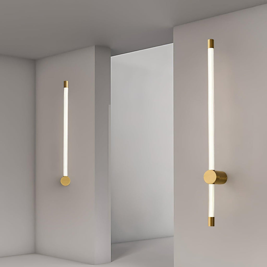 Copper Finish Aster Linear LED Wall Light