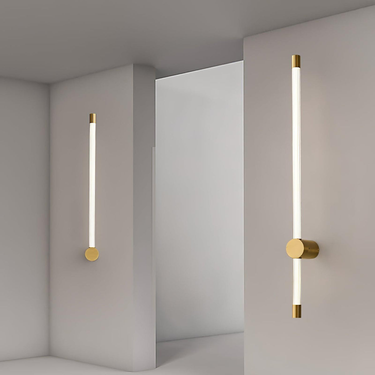 Copper Finish Aster Linear LED Wall Light