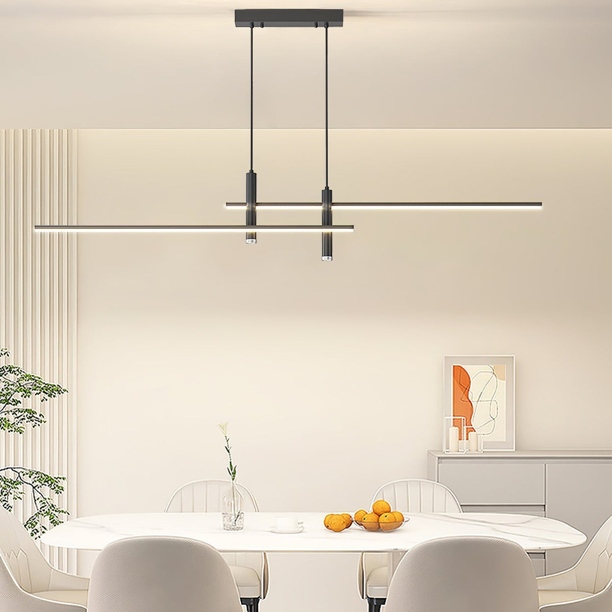 Focused Dining Illumination Modern Linear Pendant Light