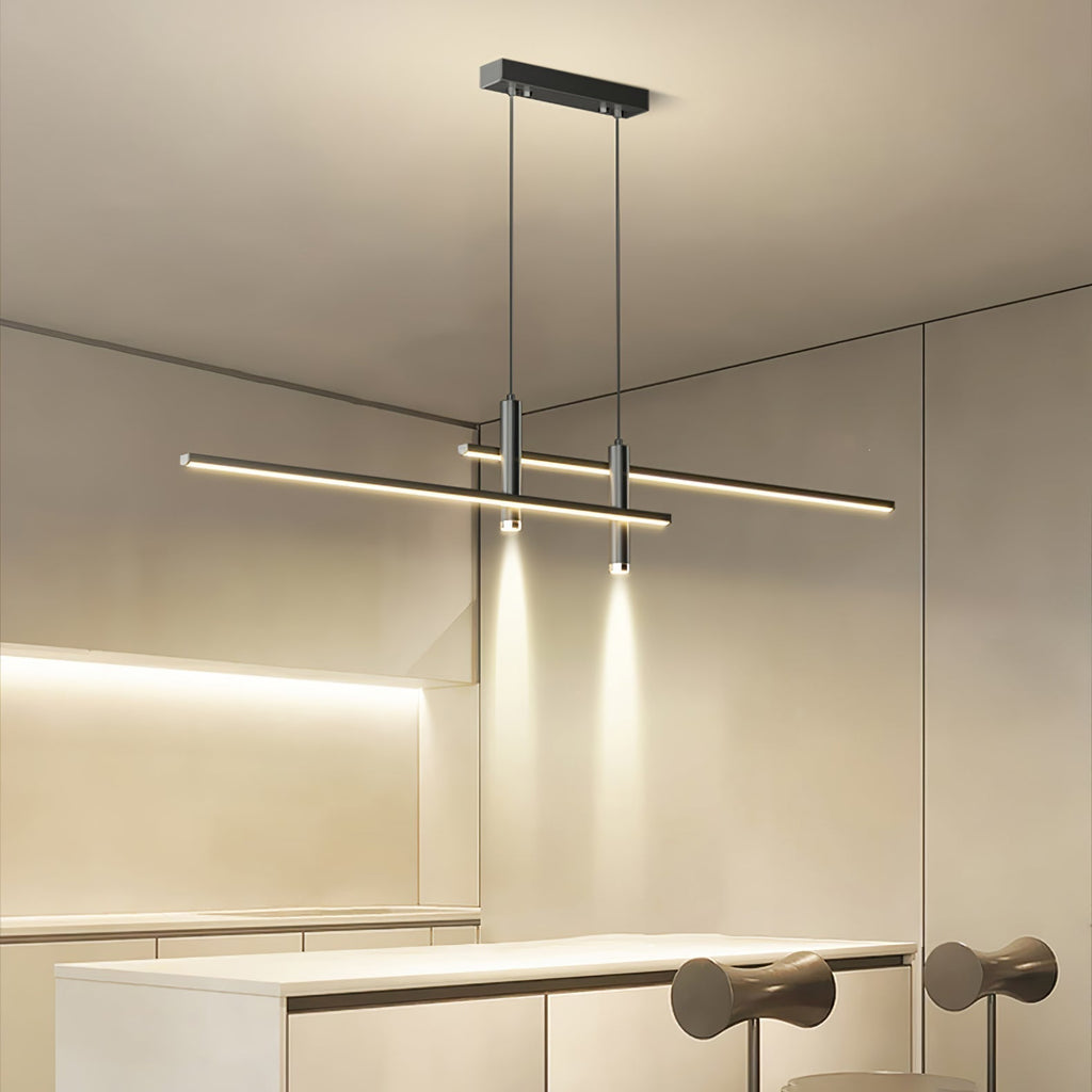Focused Dining Illumination Modern Linear Pendant Light