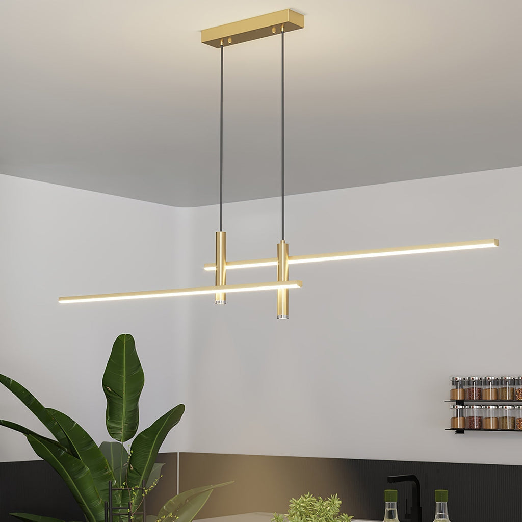 Focused Dining Illumination Modern Linear Pendant Light