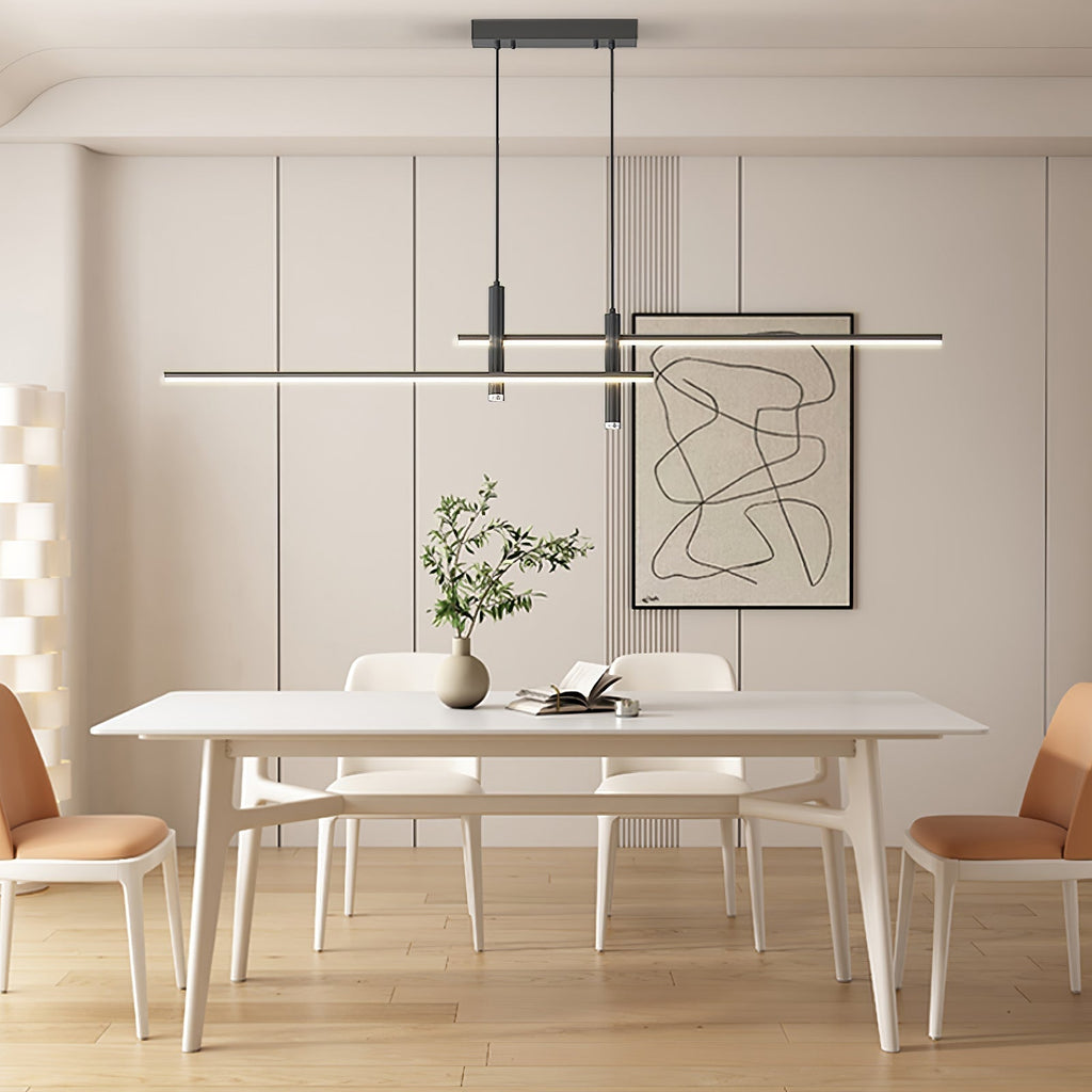 Focused Dining Illumination Modern Linear Pendant Light