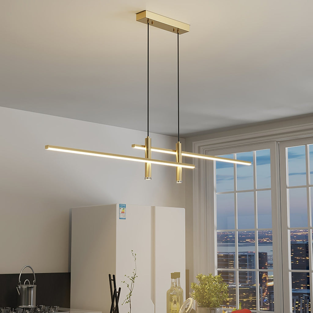 Focused Dining Illumination Modern Linear Pendant Light