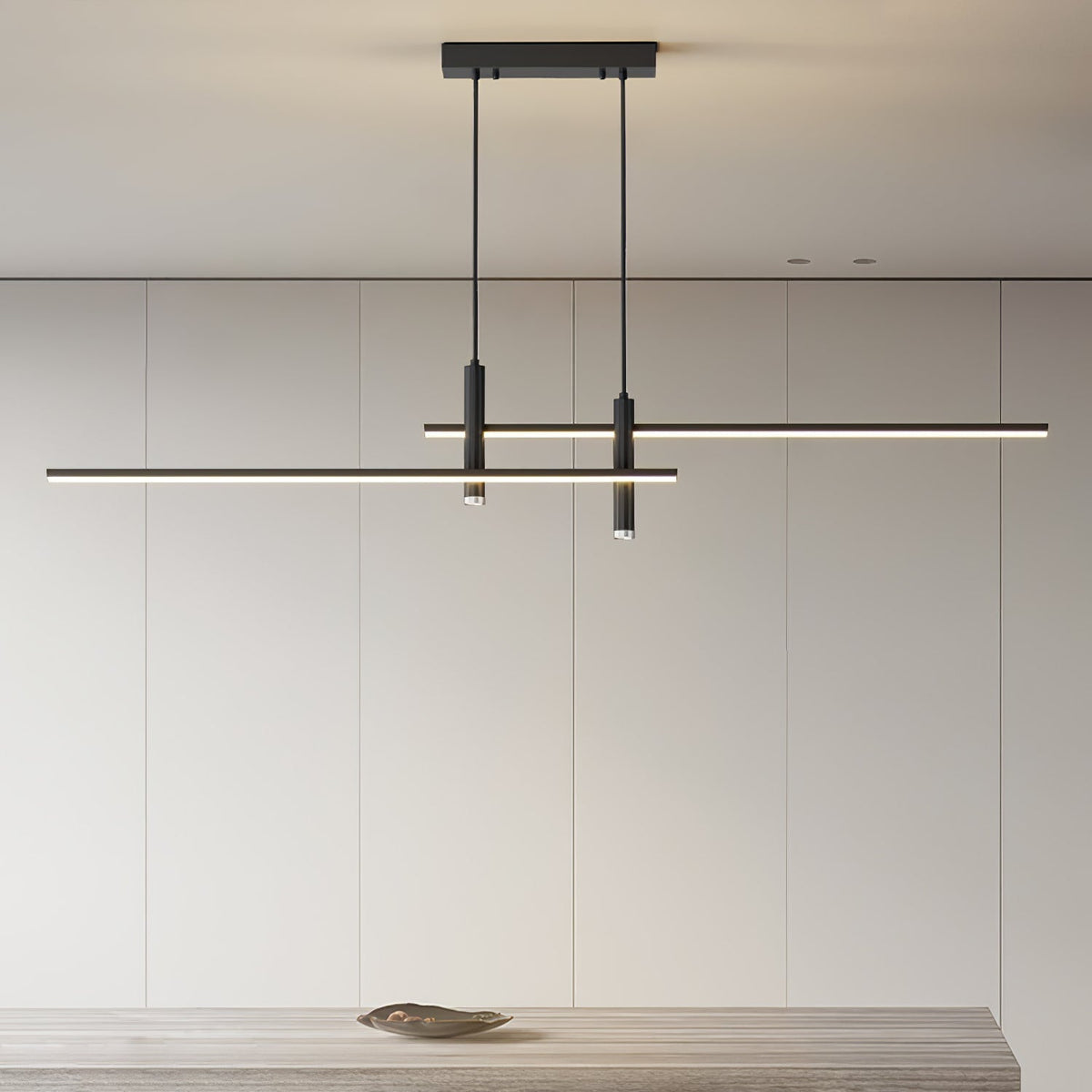 Focused Dining Illumination Modern Linear Pendant Light