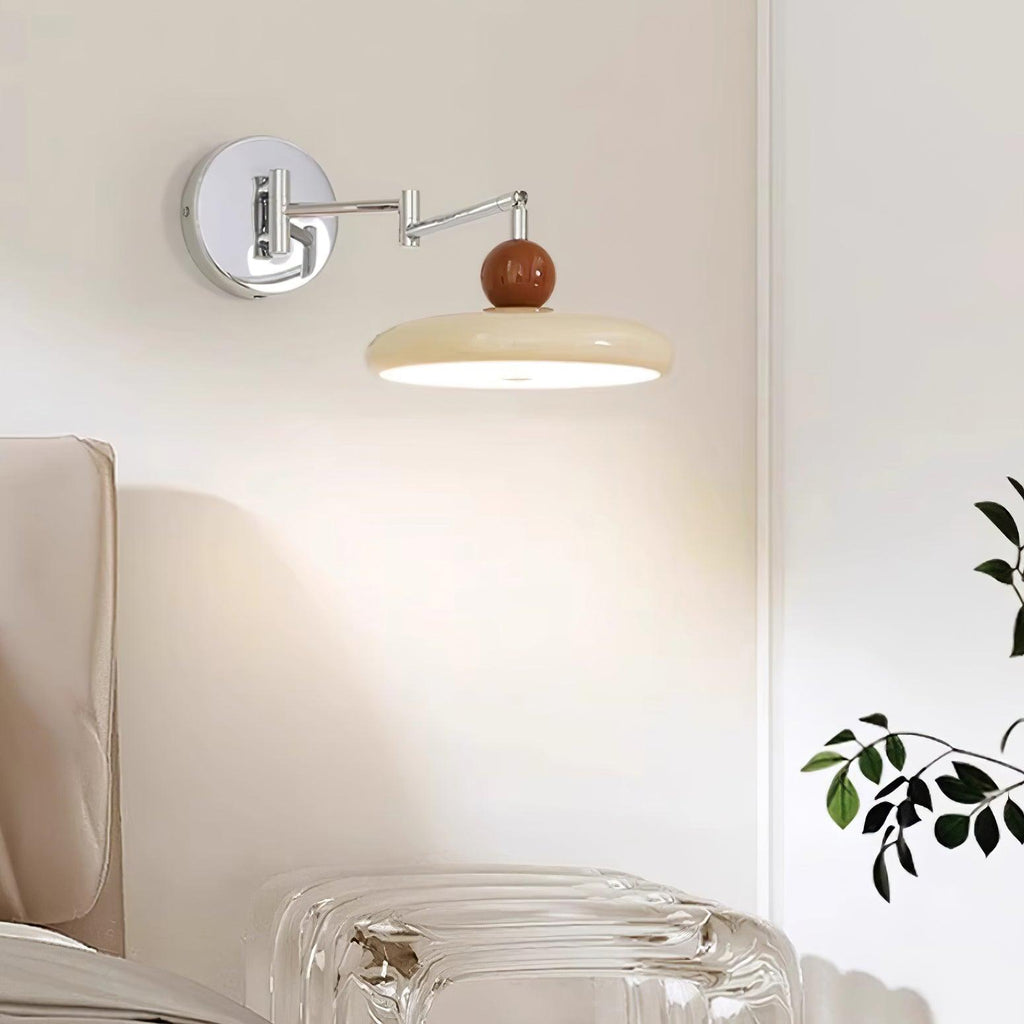 Three Colour Changing LEDs Premium Swing Arm Wall Light