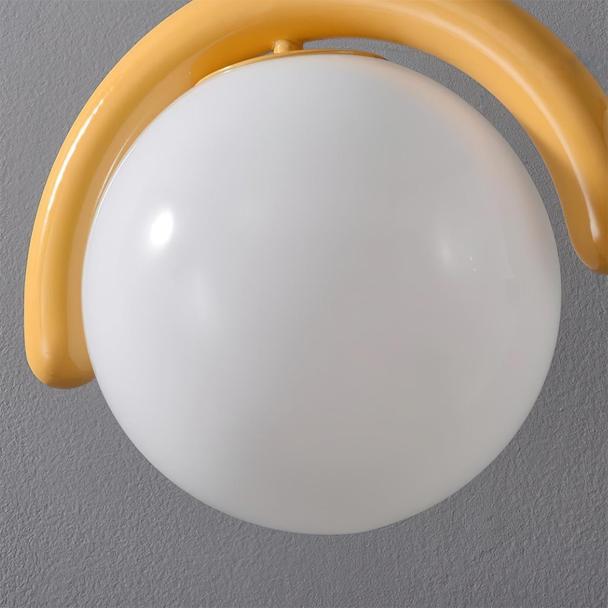 White Or Yellow Dimmer Compatible Glass Pendant Light