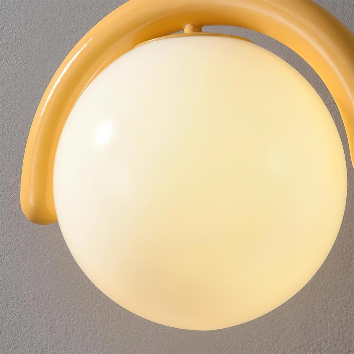 White Or Yellow Dimmer Compatible Glass Pendant Light