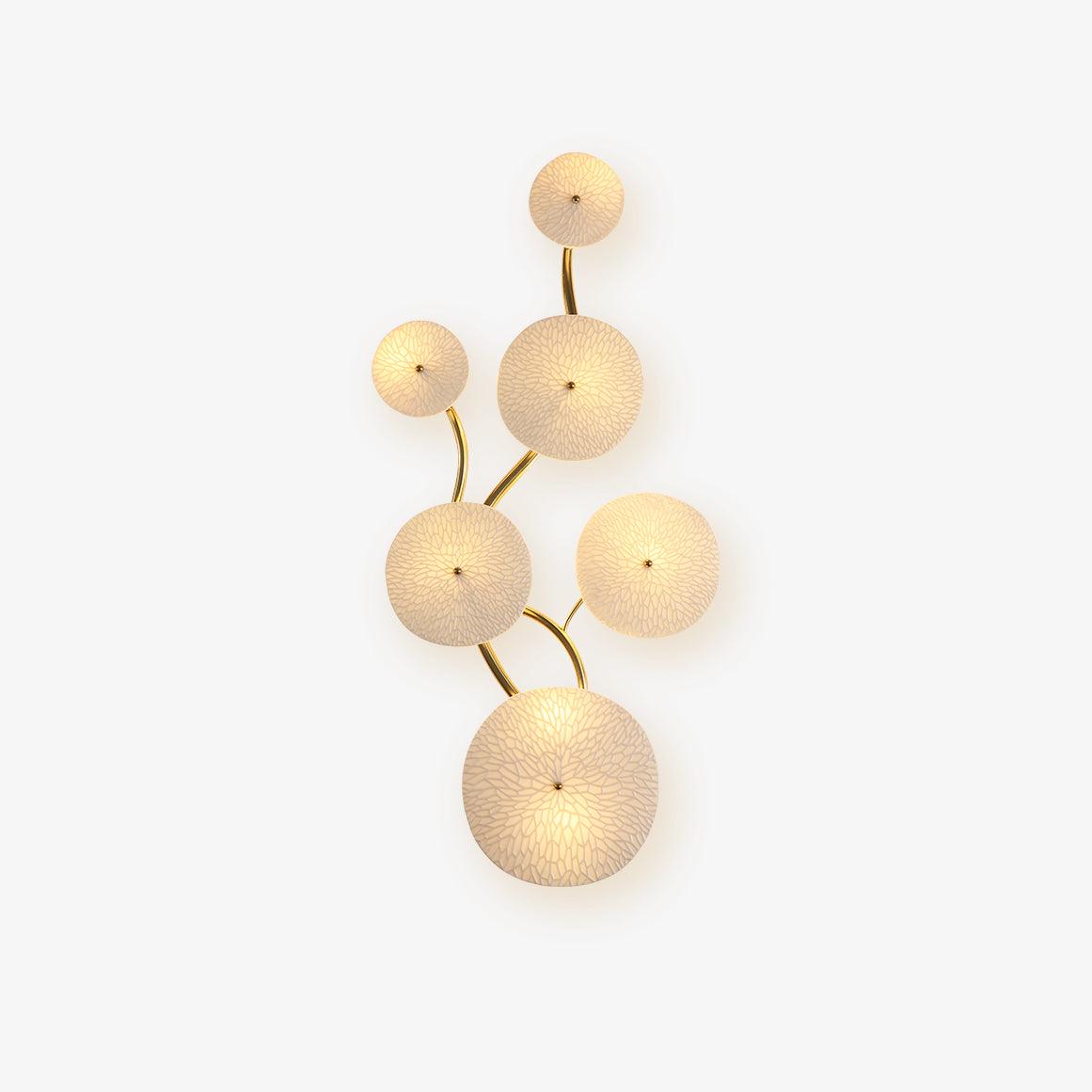 Lotus Petal Ceramic Serene Wall Light