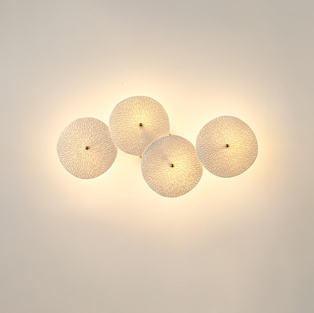 Lotus Petal Ceramic Serene Wall Light