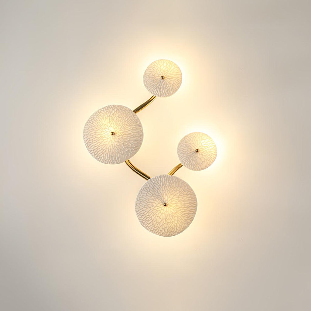 Lotus Petal Ceramic Serene Wall Light