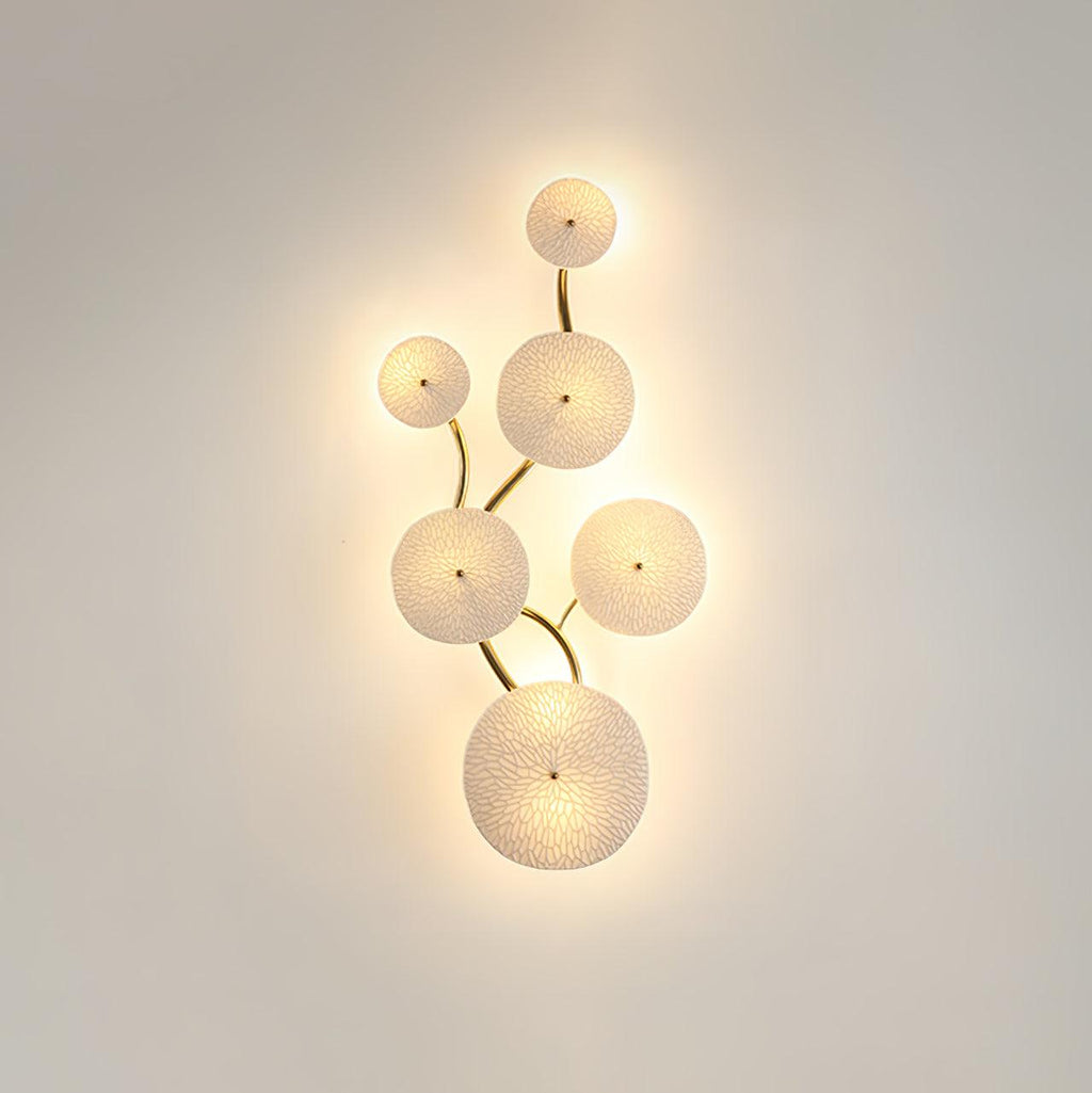 Lotus Petal Ceramic Serene Wall Light
