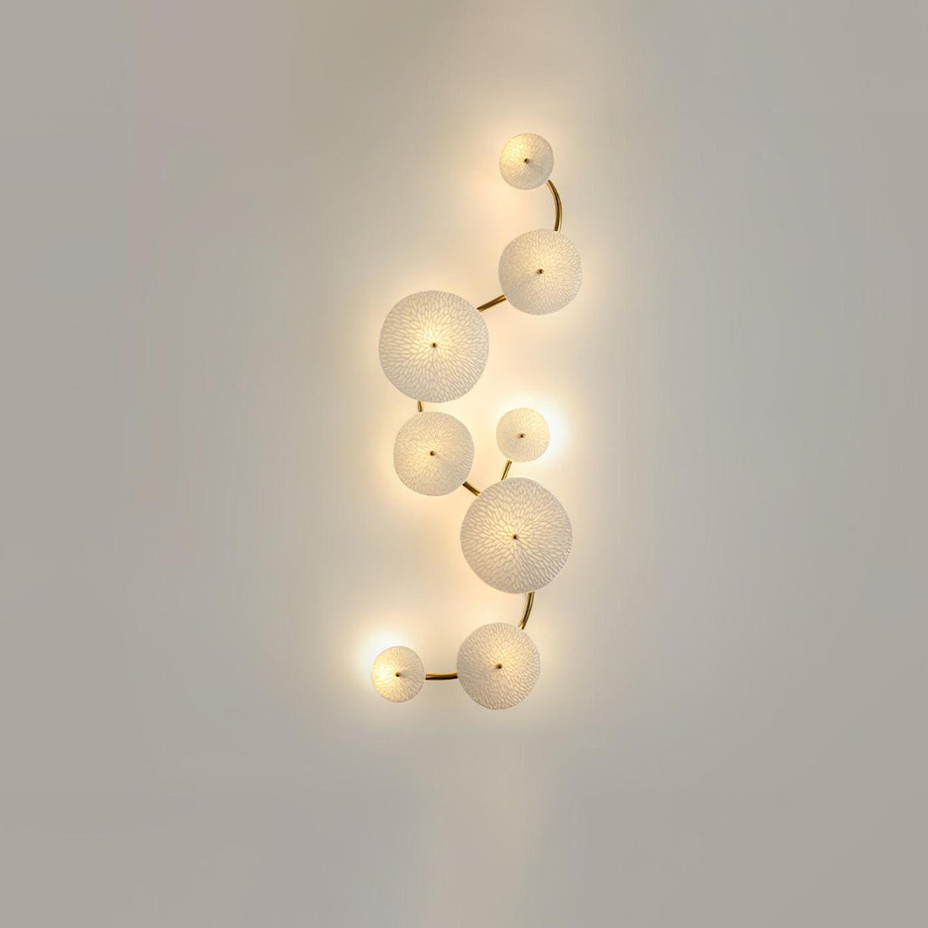 Lotus Petal Ceramic Serene Wall Light