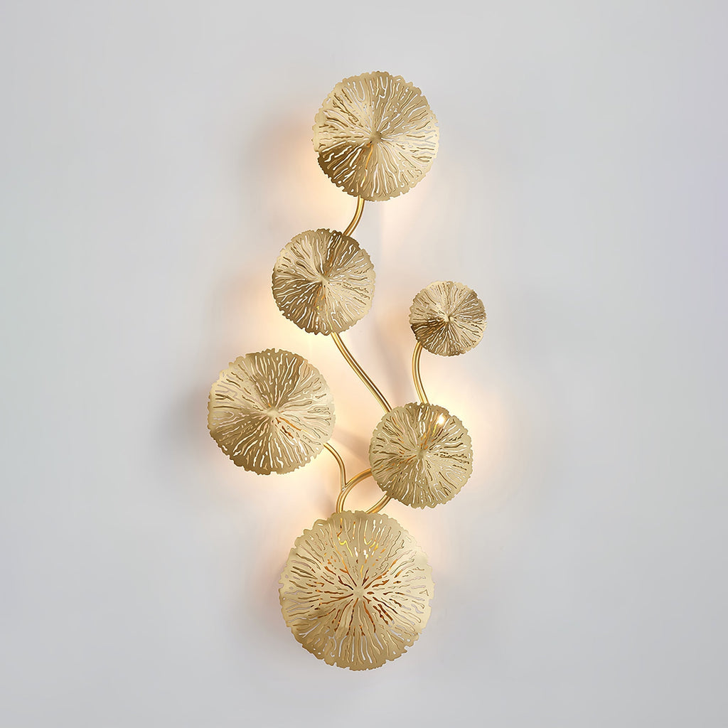Stainless Steel Lotus Leaf Wall Sconce