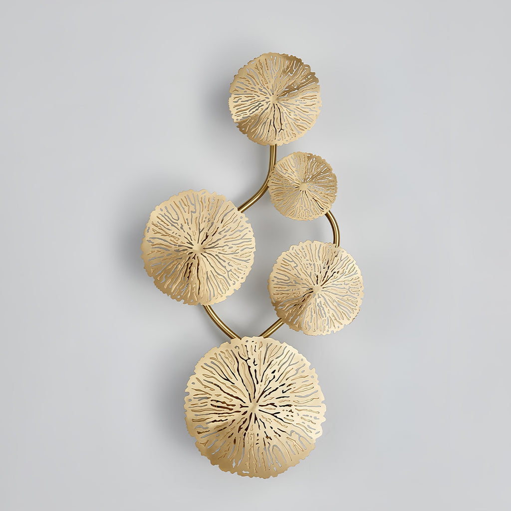 Stainless Steel Lotus Leaf Wall Sconce