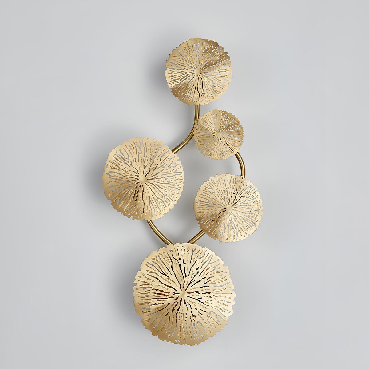Stainless Steel Lotus Leaf Wall Sconce