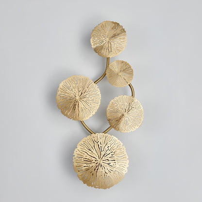 Stainless Steel Lotus Leaf Wall Sconce