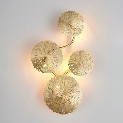 Stainless Steel Lotus Leaf Wall Sconce