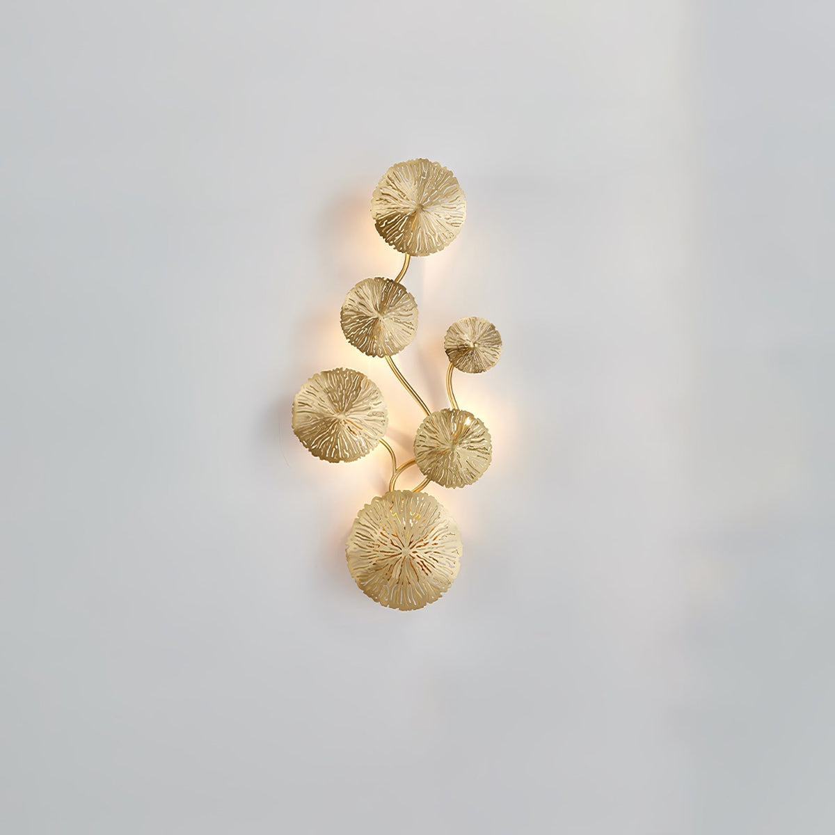 Stainless Steel Lotus Leaf Wall Sconce