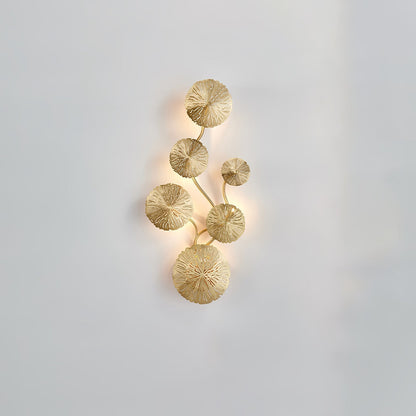 Stainless Steel Lotus Leaf Wall Sconce