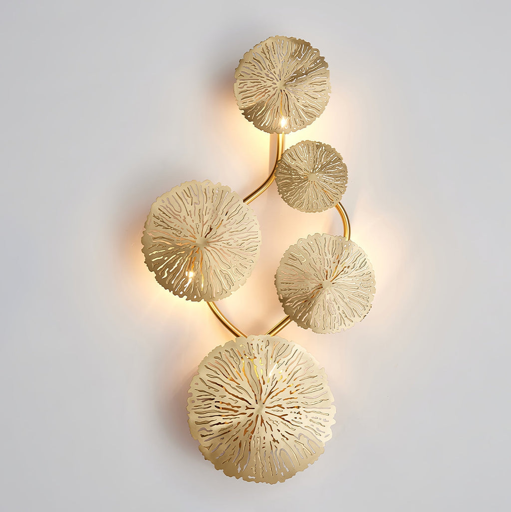 Stainless Steel Lotus Leaf Wall Sconce