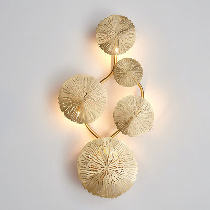 Stainless Steel Lotus Leaf Wall Sconce